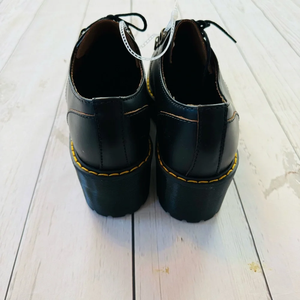 Dr Martens Leona Lug Sole Platform Derby Shoes Size 11